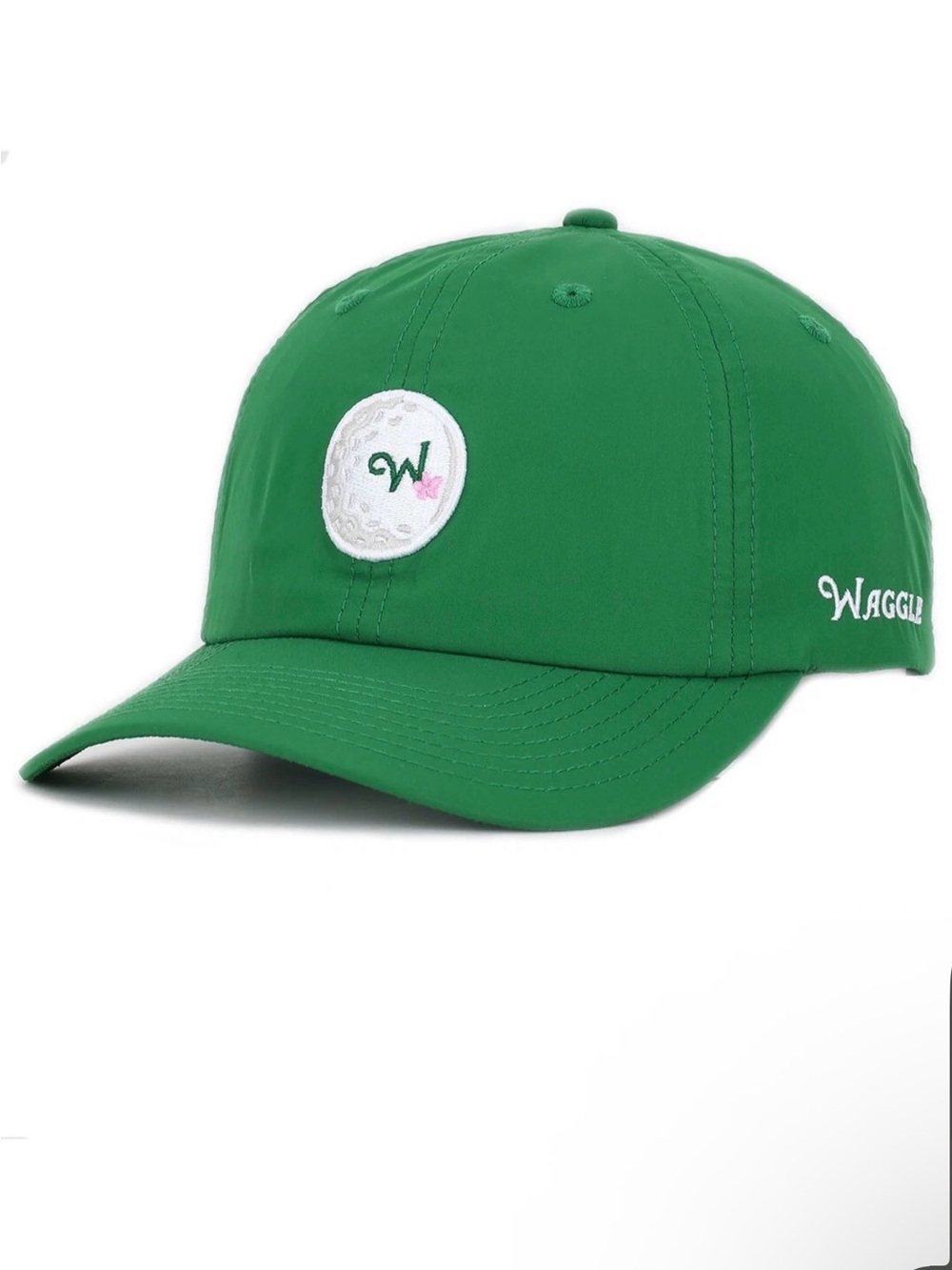 NEW Waggle Golf Ace Flight Green Unstructured Adjustable Golf Hat/Cap